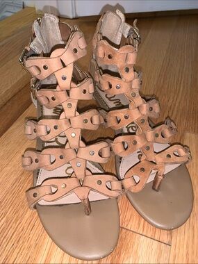 Women’s Sam Edelman Strappy Gladiator Sandals in Tan Size 35 EUR/5M US